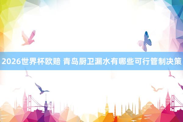 2026世界杯欧赔 青岛厨卫漏水有哪些可行管制决策