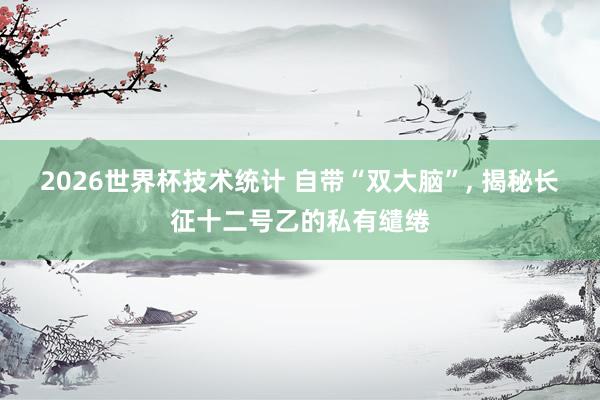 2026世界杯技术统计 自带“双大脑”, 揭秘长征十二号乙的私有缱绻